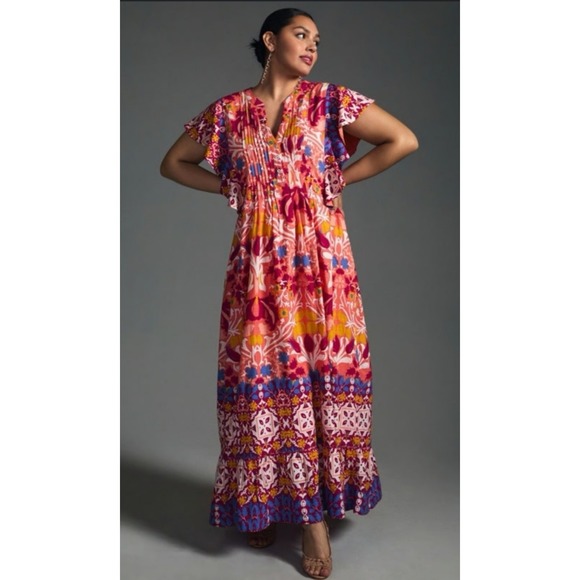 Maeve Dresses & Skirts - Maeve by Anthropologie Womens Sz S The Cassandra Maxi Dress In Assorted Pockets